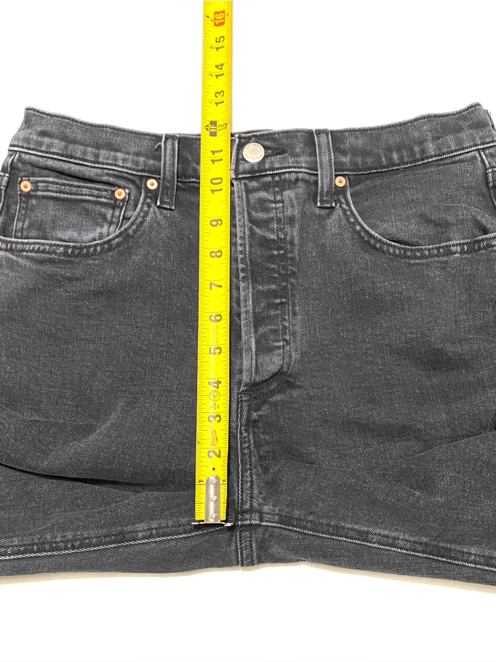 Aritzia Denim Forum Arlo High Rise Straight Jeans Black Wash Women’s 30L Ankle - Picture 13 of 16